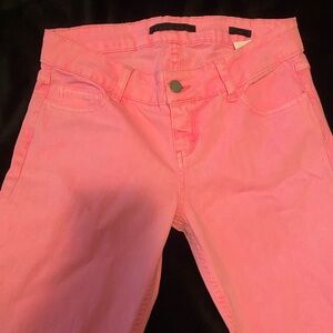 Pink Denim Skinny Jeans sz9  NWOT